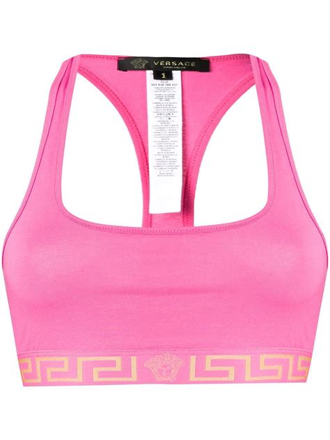 versace sports bra pink|versace bras for women.